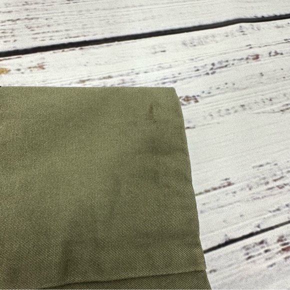 En Creme Size Small Olive Embroidered Utility Cargo Field Jacket - Picture 16 of 16